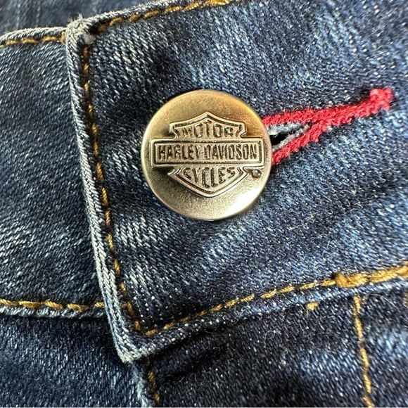 Harley Davidson Embroidered Jeans. Size 6 - Picture 11 of 14